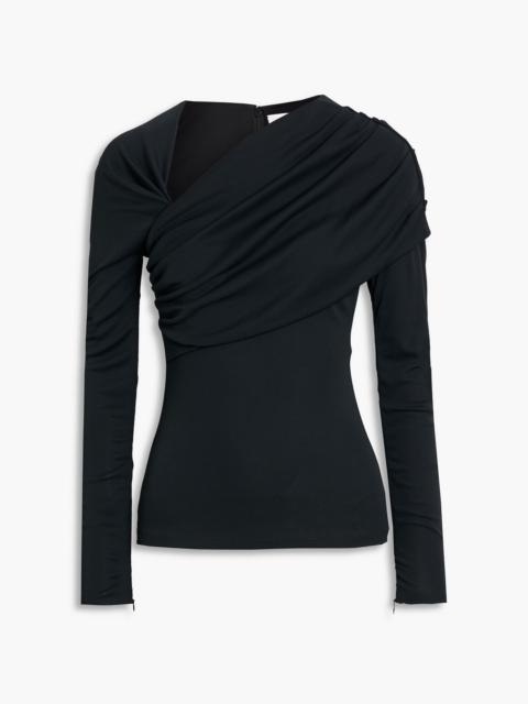 CAROLINA HERRERA Asymmetric draped jersey top
