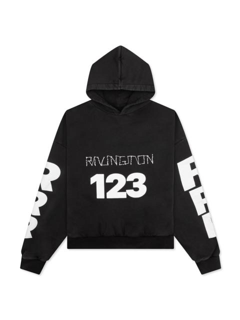 RRR123 USO-123 CVA HOODIE - MECHANIC BLACK
