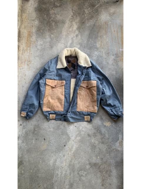 Other Designers Vintage - Vintage Sheep Skin Leather Bomber Sherpa Kapital styl Jacket
