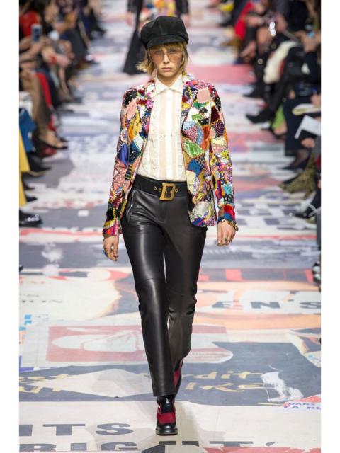 Dior F/W 2018- Dior- Runway- Patchwork Blazer Jacket