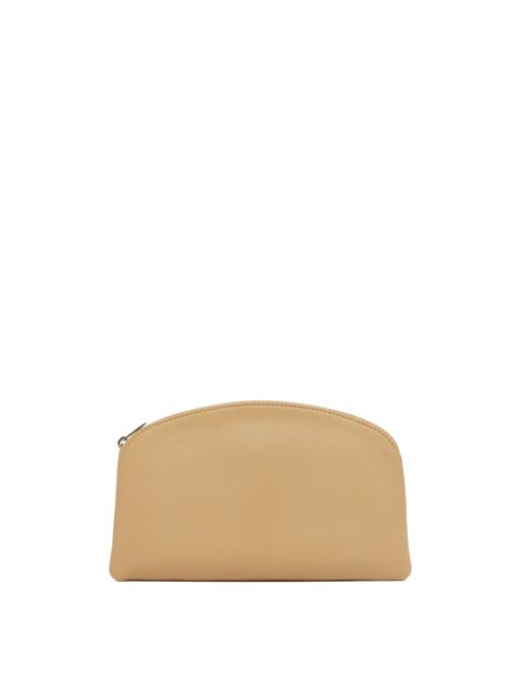 The Row Beige Leather Clutch