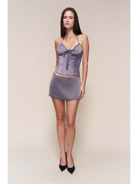 GUIZIO SATIN MINI SKIRT