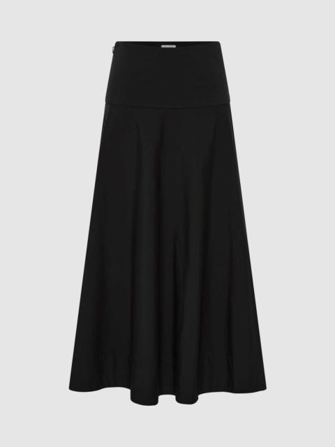 ST. AGNI Cotton Circle Hem Skirt - Black