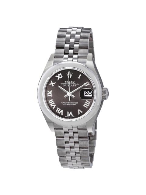 ROLEX Rolex Lady Datejust Automatic Grey Dial Ladies Jubilee Watch 279160GYRJ