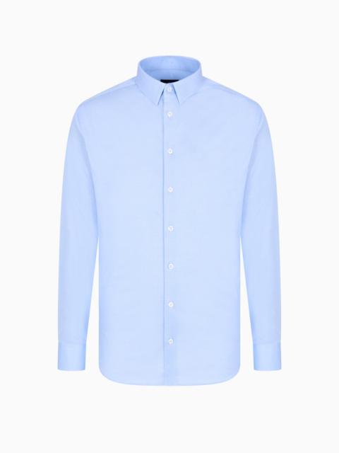 GIORGIO ARMANI SLIM-FIT, COTTON JERSEY SHIRT