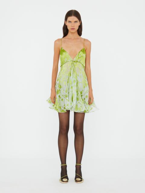 CHRISTOPHER ESBER Burnout Fluted Chemise Dress