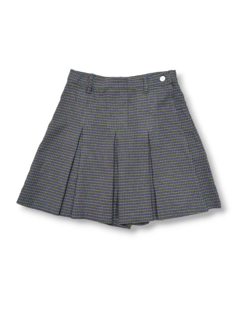 Japanese Brand - ANGEL BLUE Pleated Tartan Checkers Short Pants Skirt