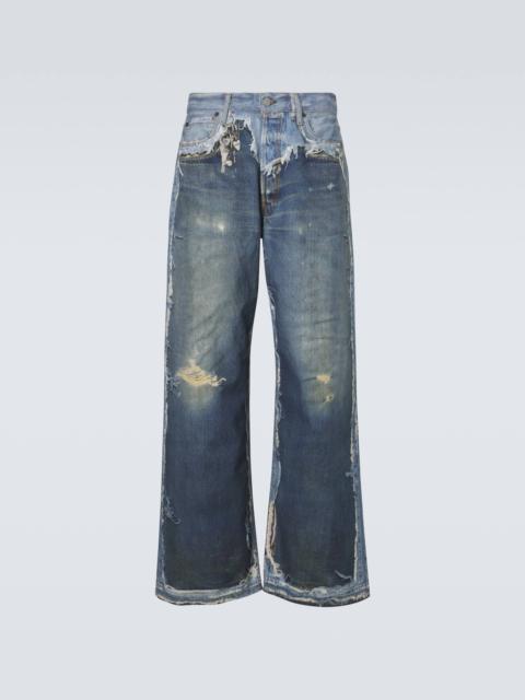 Acne Studios 1981 trompe l'œil wide-leg jeans