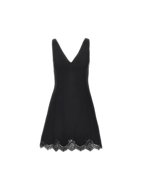 Valentino Valentino Crepe Couture Mini Dress Black Women