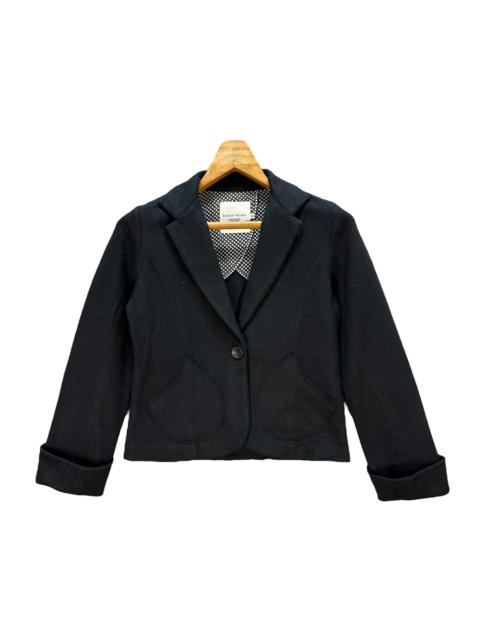 Other Designers Japanese Brand - ELODIE NELSON Single Button Wool Crop Jacket #A47-1095
