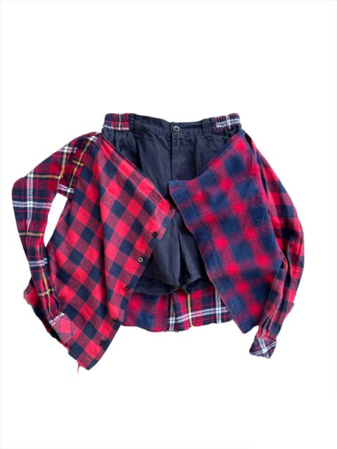 Other Designers Japanese Brand - Steal🔥🔥World Wide Love Japan tartan plaid wrapped short pant