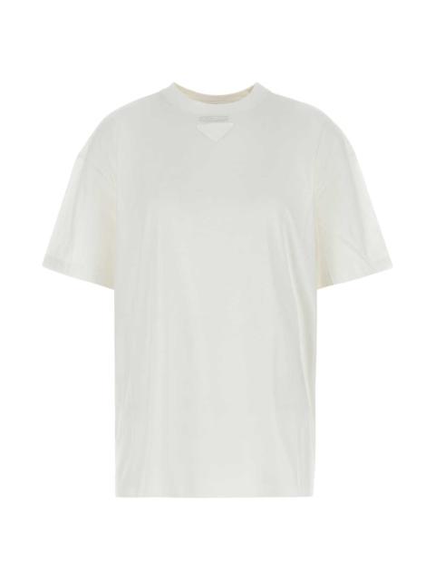 Prada White Cotton Oversize T-shirt