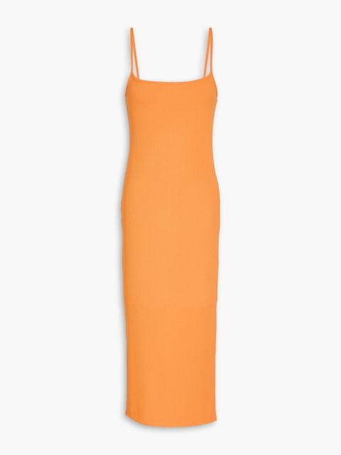 MELISSA ODABASH Riley ribbed-jersey midi dress