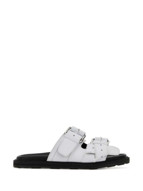 Moschino Moschino Women White Leather Slippers