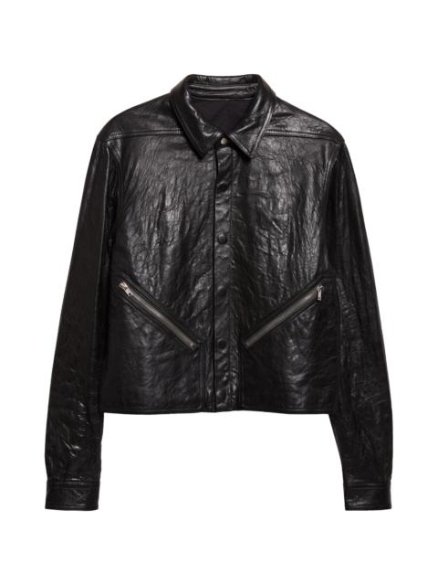 Rick Owens Rick Owens Tour Alice Leather Jacket in Black at Nordstrom