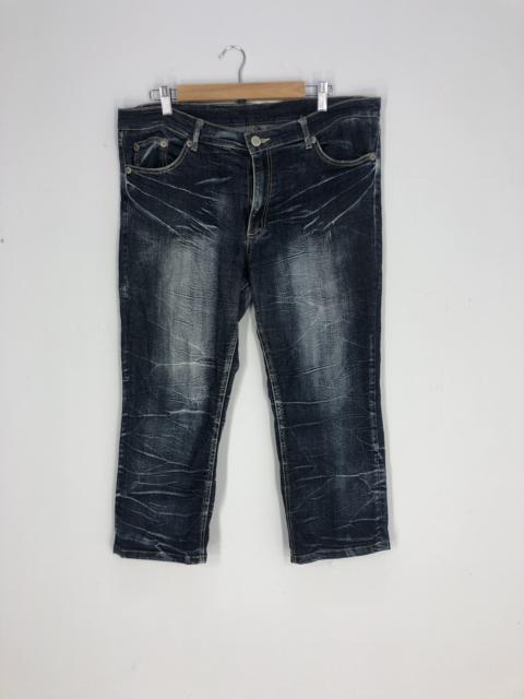 Other Designers Designer - Unbrand Stone Washed Cropped Denim Jean Size 38