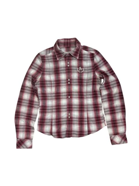 Hysteric Glamour HYSTERIC GLAMOUR SHADOW PLAID BUTTON UP SHIRT