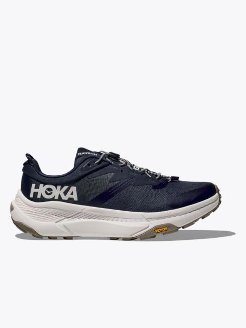 HOKA Men's Transport Shoes in Varsity Navy/White