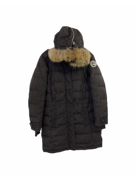 Other Designers Napapijri - Napapijri Expedition Long Puffer Jacket Racoon Fur Hoodies