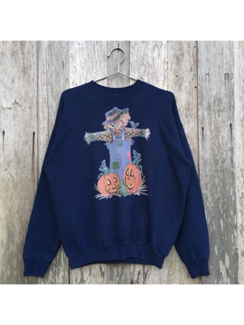 Other Designers Vintage - Vintage Hanes Halloween Scarecrow Crewneck Sweatshirt