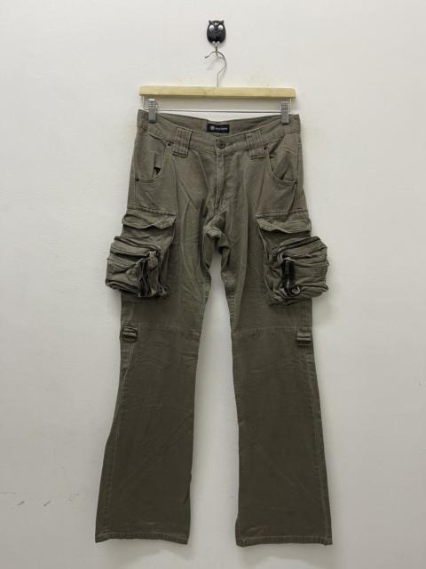 Other Designers If Six Was Nine - Rare Vintage ROOT THREE 3D Pocket Flare Cargo Pant