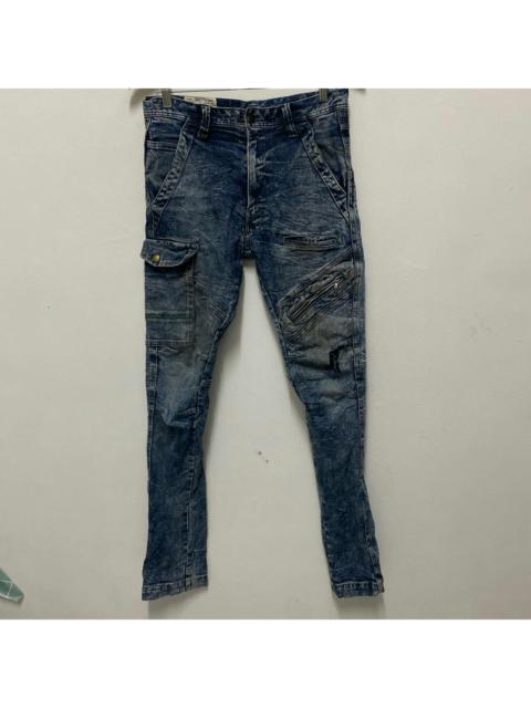 Other Designers Japanese Brand Toraichi Blue Tactical Cargo Pants