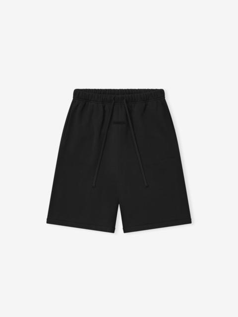 ESSENTIALS Suede Fleece Signature Relaxed Short