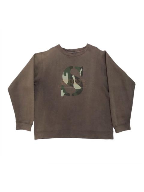 Stüssy Vtg Sun Faded Stussy S Camo Sweatshirt