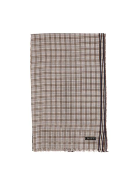 checked scarf