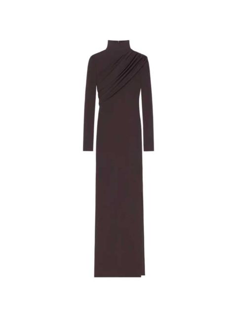 courrèges Courreges Women Long Jersey Dress With Cable-Knit Details