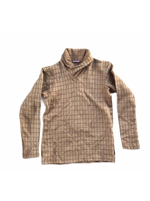 Other Designers Vintage - Vintage Sou Sou x Gibao Bricks Motif Turtle Neck Sweatshirt