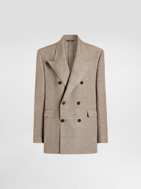 Dolce & Gabbana Double-breasted sicilia tweed jacket