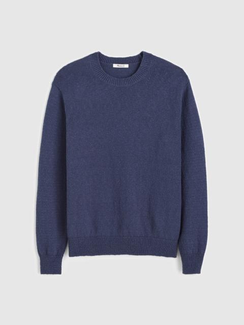 Madewell Crewneck Sweater in Textured Cotton