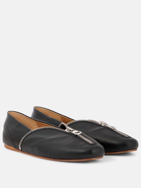 JW Anderson Biker leather ballet flats