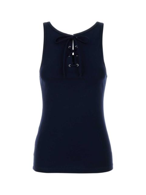 Prada Prada Women Navy Blue Cotton Tank Top