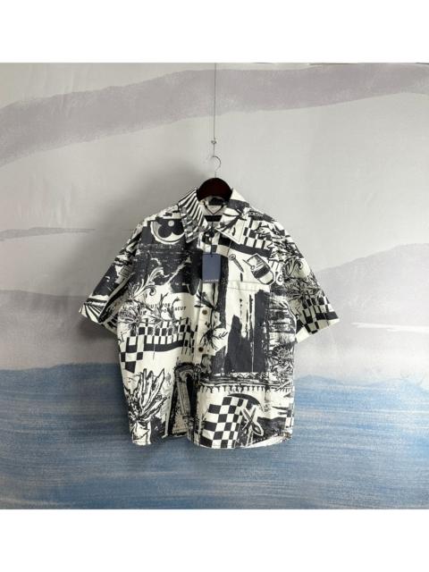 Louis Vuitton Louis Vuitton Paris patchwork short-sleeved shirt
