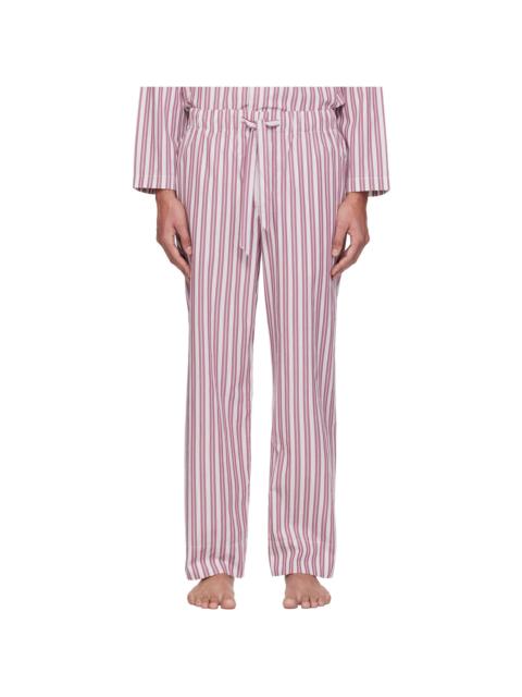 TEKLA Pink & White Poplin Pyjama Pants