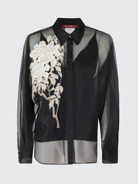Max Mara Studio Max Mara Studio Women Embroidered Silk Shirt Max Mara Studio