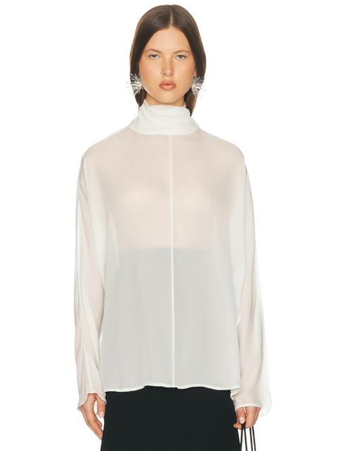 HELSA Dolman Popover Top in Cupro