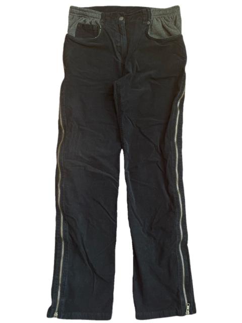 Jean Paul Gaultier Hybrid Corduroy / Fleece zipper trousers