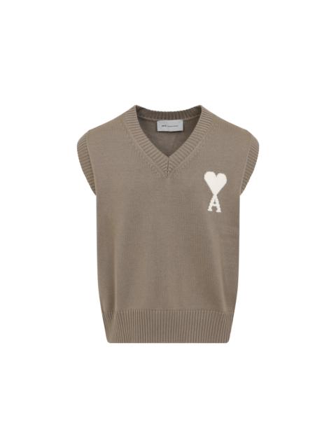 AMI Paris Ami Wool And Cotton Vest Men