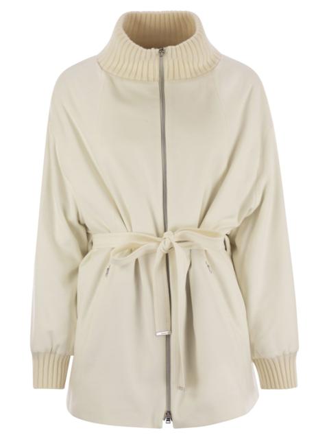 Herno Herno Women Silk And Cashmere Jacket With Belt