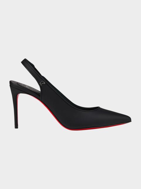 Christian Louboutin Sporty Kate Leather Red Sole Slingback Pumps
