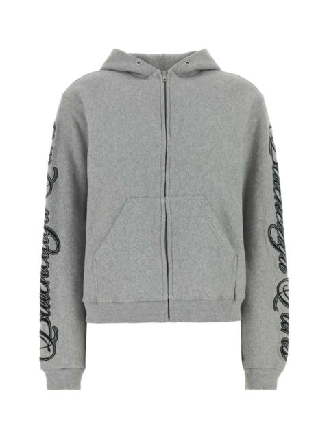 BALENCIAGA Balenciaga Women Grey Cotton Sweatshirt