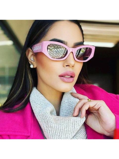 Dolce & Gabbana SALE! NEW D&G DG6186 3262/5 Pink Mirror Silver Cat Eye Women Sunglasses