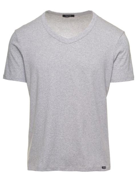TOM FORD Tom Ford Men Tom Ford Man's Cotton V-Neck T-Shirt