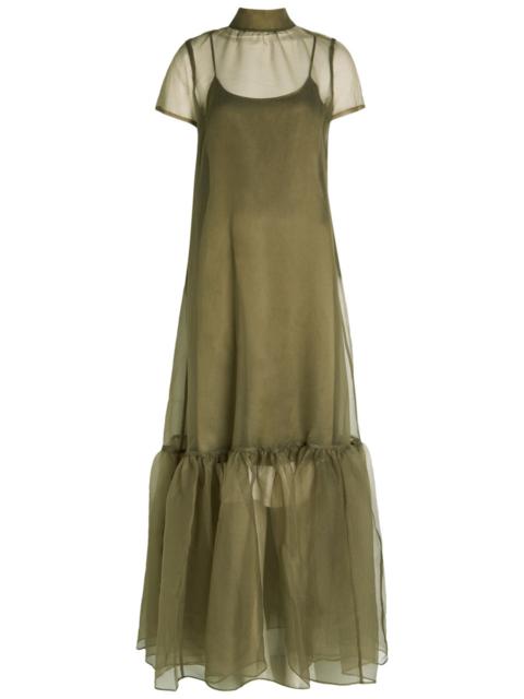 STAUD Staud Calluna Tiered Organza Gown