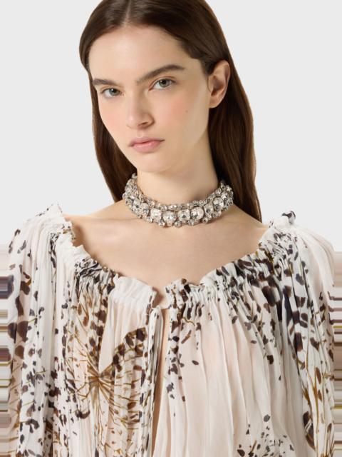 Blumarine METAL CHOKER WITH RESIN SETTINGS