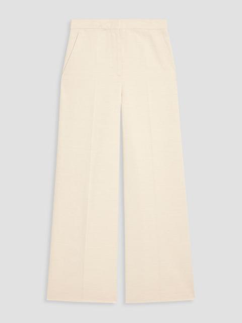 Stella McCartney Cotton and linen-blend twill wide-leg pants
