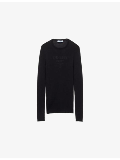 Prada Superfine crew-neck wool knitted jumper
